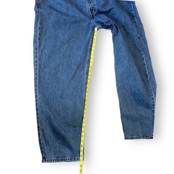 Levis 550 Jeans Mens Size 44X32 Blue Denim Relaxed Fit Medium Wash Cotton Casual - Picture 6 of 8